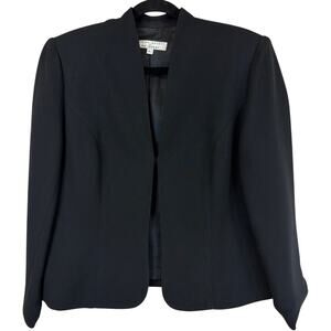 Andrea Polizzi Black Long Sleeve Hook and Eye Closure Short Jacket Blazer L